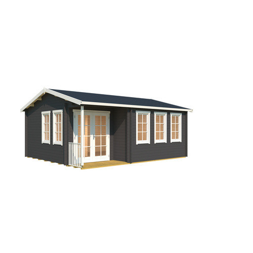 Lasita Maja Gartenhaus Sri Lanka in Carbongrau mit Satteldach B/H/T: 600 x 285 x 521,8 cm - Bild 3