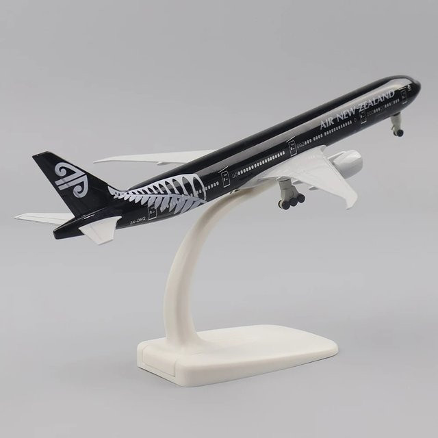 ZOCO Boeing 777 Flugzeugmodell, Metall, 20 cm - Bild 1