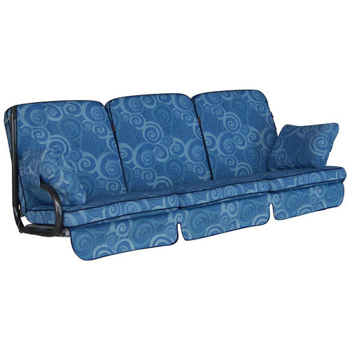 ANGERER FREIZEITMÖBEL Hollywoodschaukelauflage Comfort, blau, abstrakt, B/L: 180 x 56 cm - Bild 2