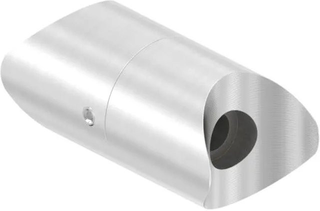 FeNau Rohrverbinder aus V2A Edelstahl Ø 33,7 mm verstellbar in Silber - Bild 1