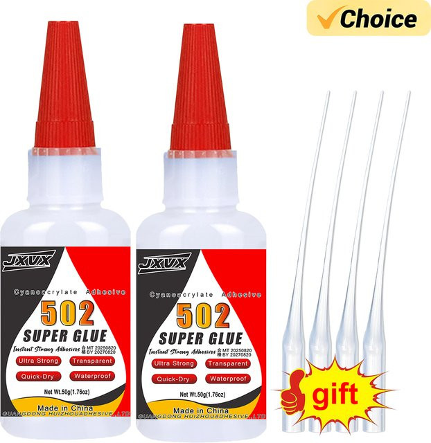 JXVX Professional 502 Supercolla Cyanacrylat Schnellkleber transparent 50g - Bild 1