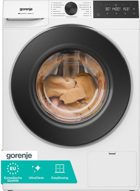 Gorenje Waschmaschine Frontlader mit WiFi, 8 kg Kapazität, 1400 U/min, Weiß - Bild 1