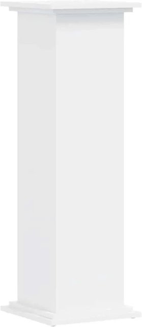 vidaXL Pflanzenständer aus Holzwerkstoff in Weiß, B/T/H: 33 x 33 x 100 cm - Bild 1