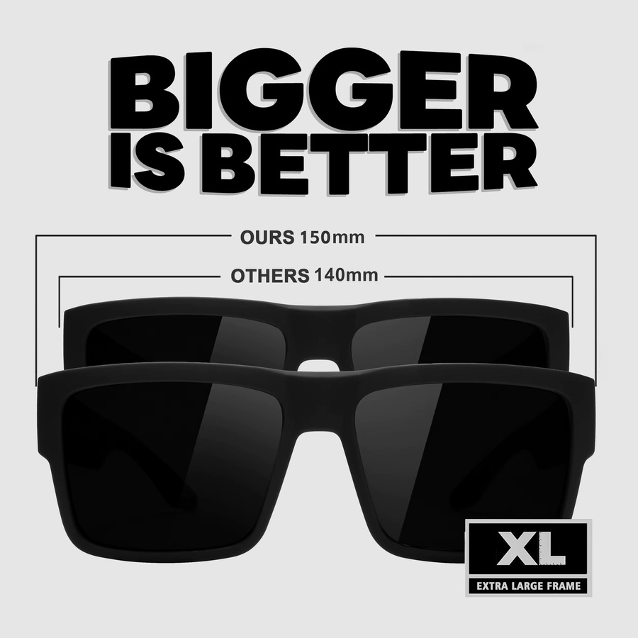 MAXJULI Z87 XL Sportsonnenbrille, Vollrand, TR90, Unisex, black - Bild 3