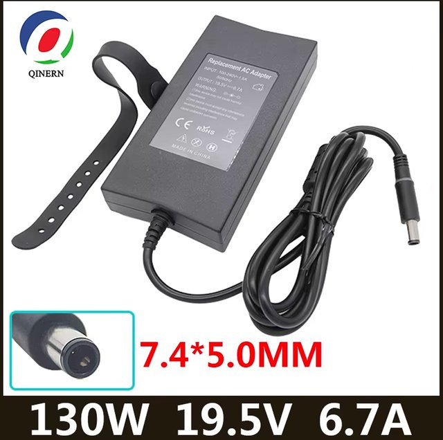 Dell AC Laptop Adapter Ladegerät 130 W in Schwarz für Inspiron und XPS Modelle - Bild 1