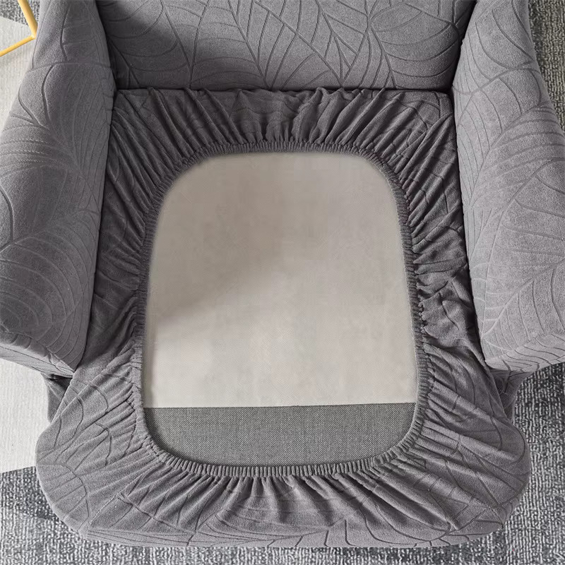 Yupartex Blätter Jacquard Sesselbezug Elastische All-Inclusive Schutzhülle für Flügelstühle und Einzelsofas - Bild 3