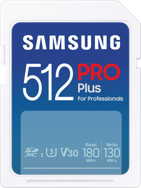 Samsung PRO Plus SDXC UHS-I Speicherkarte 512 GB Weiß MB-SD512S/EU mit bis zu 180 MB/s - Bild 1