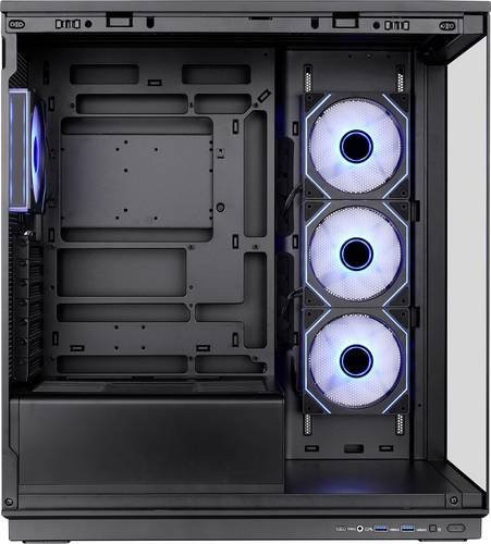Thermaltake Stage 450 TG ARGB Midi-Tower PC-Gehäuse Schwarz mit Seitenfenster und integrierter Beleuchtung - Bild 1
