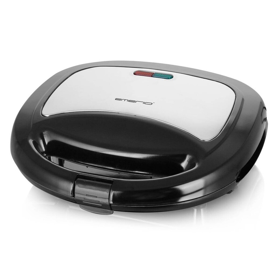 Emerio Sandwichtoaster ST-120889 in Silber und Schwarz aus Edelstahl und Kunststoff, B/H/T: 21,8 x 7,7 x 20,2 cm - Bild 2
