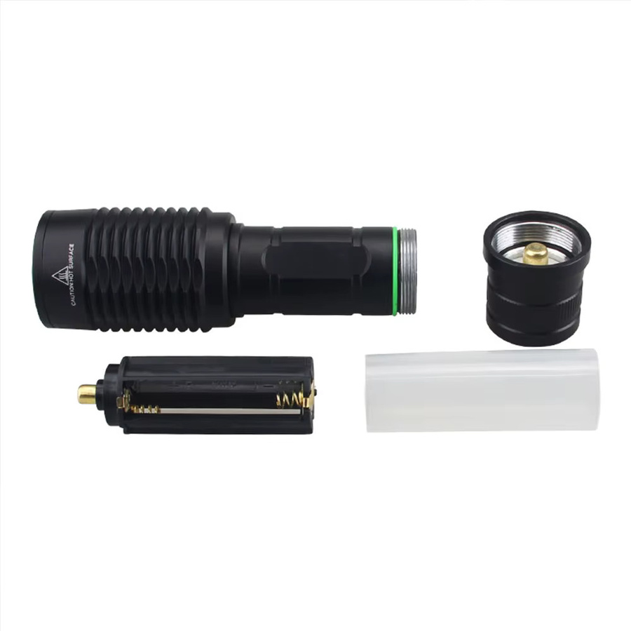 VASTFIRE LED Taktische Jagdtaschenlampe mit RGB-Funktion Weiß Rot Grün Schwarz, USB aufladbar und wasserdicht - Bild 6