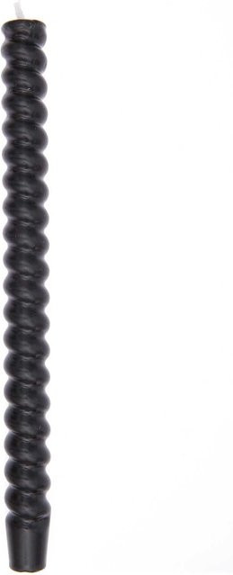 Rico Design Spiralkerze in Schwarz, Durchmesser: 2,4 cm, Höhe: 28 cm - Bild 1
