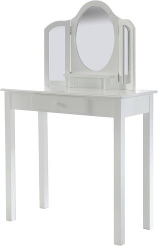 Schminktisch von roba aus Holz in Weiss, B/H: 68 x 106 cm - Bild 1