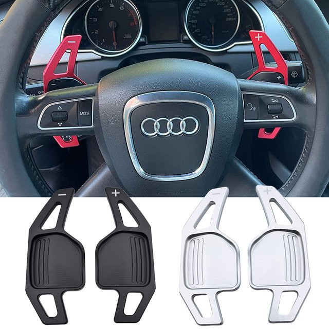 GZKANDM Lenkrad Paddles Verlängerung Shifter für Audi A4 B8 A3 8P S3 A5 A6 S6 C6 Q5 A8 R8 TTS MK2 8J Avant DSG Automatik - Bild 1