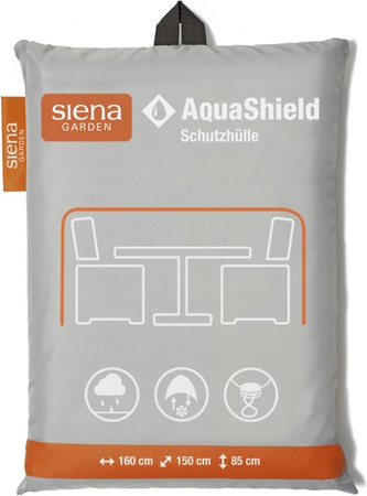 Siena Garden AquaShield Schutzhülle für Sitzgruppen in Hellgrau B/T/H: 160 x 150 x 85 cm