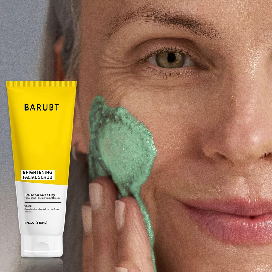 BARUBT Gesichtspeeling Creme, Meeresalgen & Grüner Ton - Bild 4