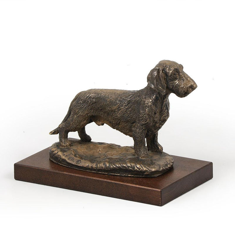 Art-Dog Hundestatue Rauhaardackel in Braun als dekorative Figur für Büro und Hundeshows - Bild 6