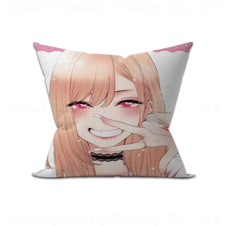 My Dress Up Darling Anime Kissenbezug im Ahorn-Design, quadratisch, mehrfarbig, 30 x 30 cm - Bild 3