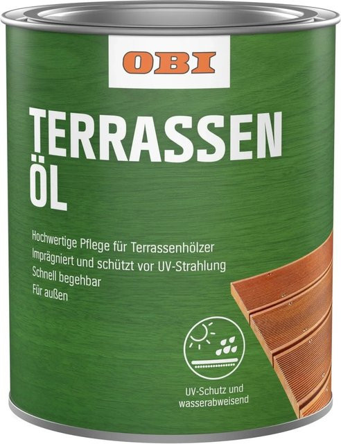 OBI Terrassenboden-Öl Teak mit UV-Schutz und wasserabweisender Wirkung, 0,75 l - Bild 1