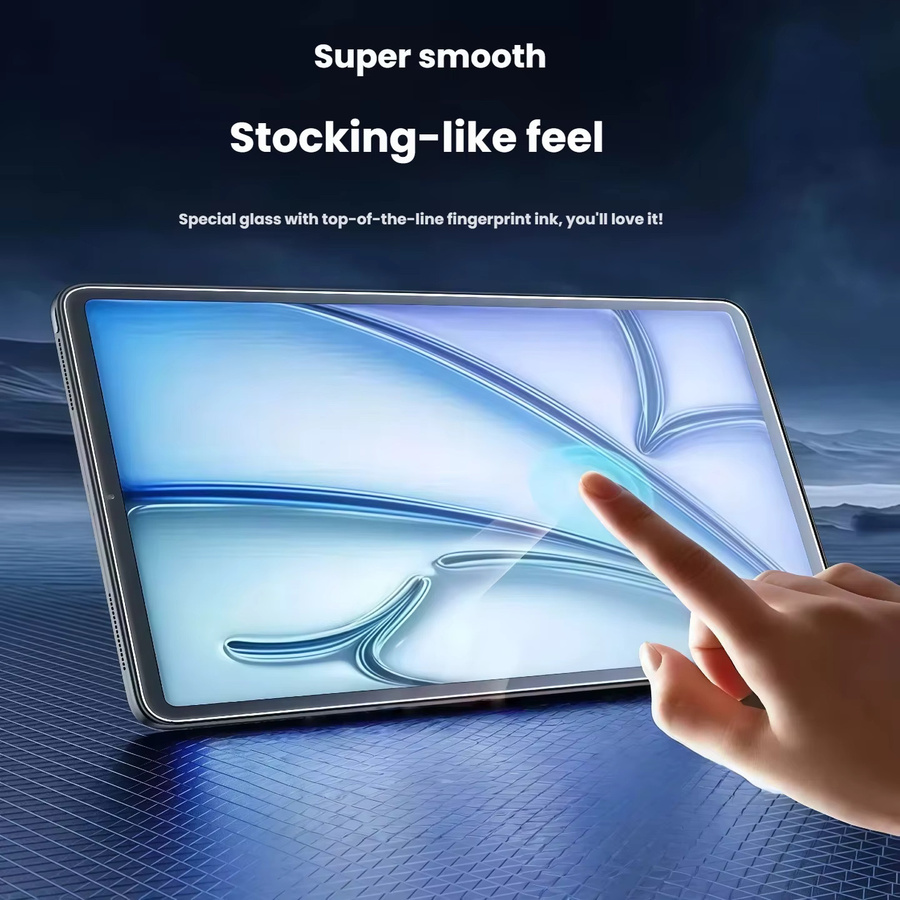 3er-Pack Displayschutzfolie aus gehärtetem Glas für Apple iPad 12,9 Zoll, transparent, mit einfacher Installation und automatischer Staubentfernung - Bild 4