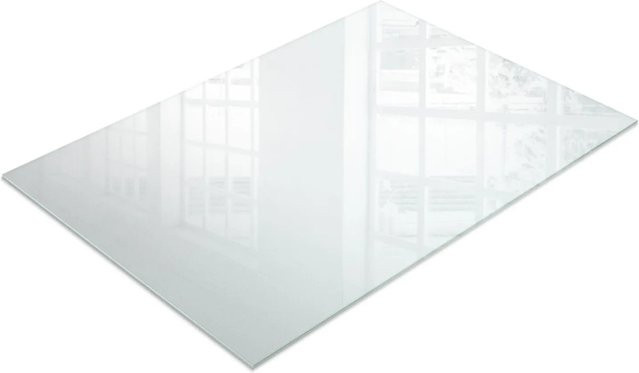 Tulup Ersatz Tischplatte aus Milchglas, rechteckig, mattiert, Weiß, B/T: 100 x 70 cm - Bild 1