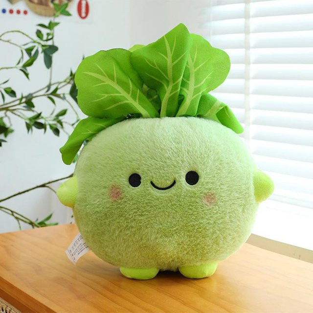 Bai Fen Bai dolls and toys Kohlrabi Puppe, Plüsch, grün, 45cm - Bild 1