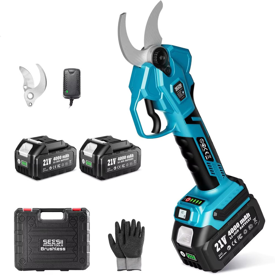 Seesii Bürstenlose Elektrische Astschere Blau für Makita 18V LXT Akku mit 40mm Schnittkapazität - Bild 7