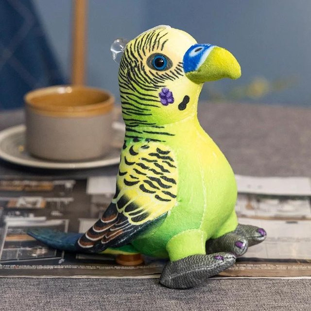 Kidsly Papagei, Plüschtier, grün, 20cm - Bild 1