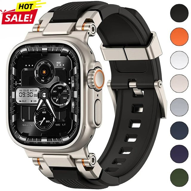 FancyWrist Uhrenarmband Silikon, Schwarz, Herren - Bild 1