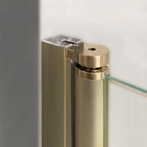 Breuer Pendeltür Elana 2.0 für Nische, Glas satiniert, Gold, B/H: 100 x 200 cm - Bild 1