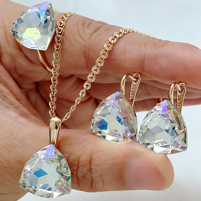 Kienl Schmuck-Set, 585 Roségold, Zirkonia, Damen - Bild 1