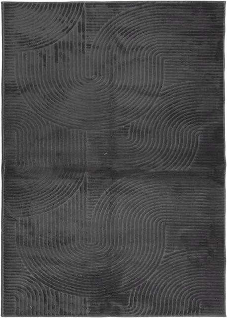 vidaXL Teppich IZA Kurzflor im Skandi-Stil, Anthrazit, B/T: 240 x 340 cm - Bild 1