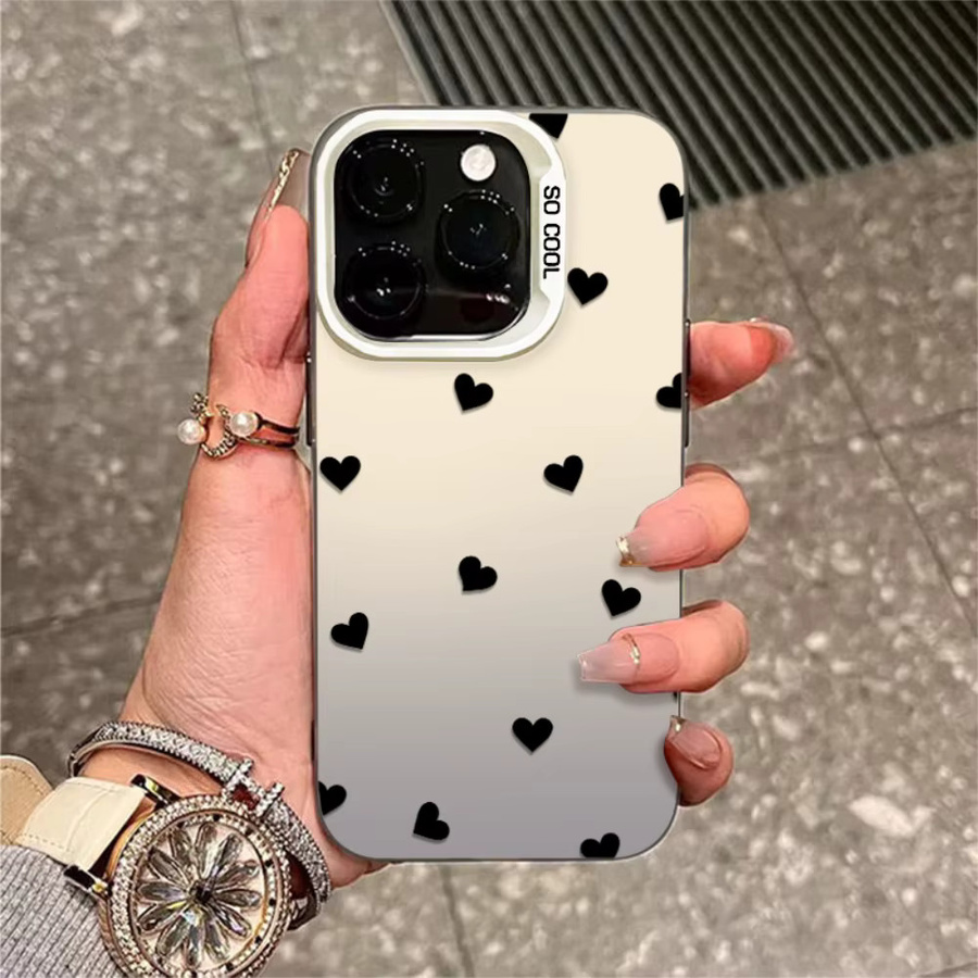 Stoßfeste AKABEILA Handyhülle mit Liebesherz Design für iPhone 14 Pro Max aus weichem TPU Material - Bild 2