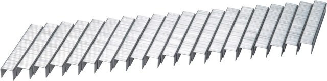 LUX-TOOLS Flachdrahtklammern Comfort aus verzinktem Stahl, Farbe: Silber, 1.000 Stück - Bild 1