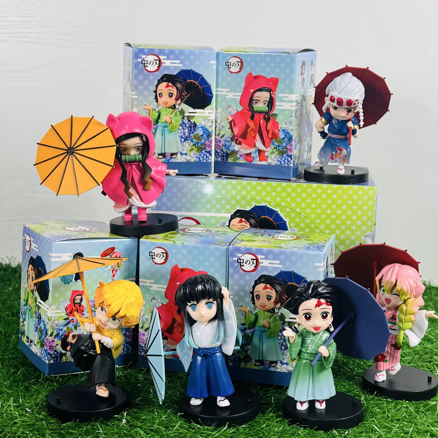 Bandai Demon Slayer Kimetsu no Yaiba Plum Rain Season Blind Box, Q-Version Figuren, Einzelfigur - Bild 1