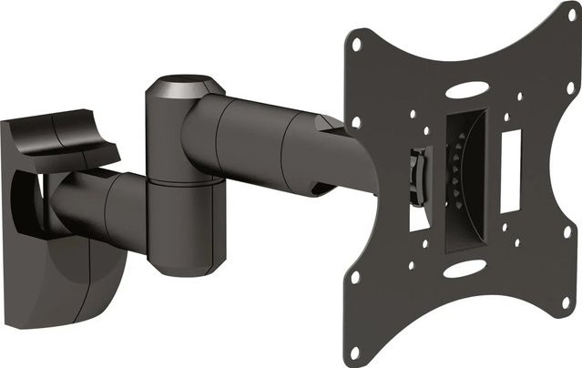 Schwaiger TV-Wandhalterung für Flachbildschirme mit 3 Gelenken, Schwarz, VESA 100x100 mm - Bild 1