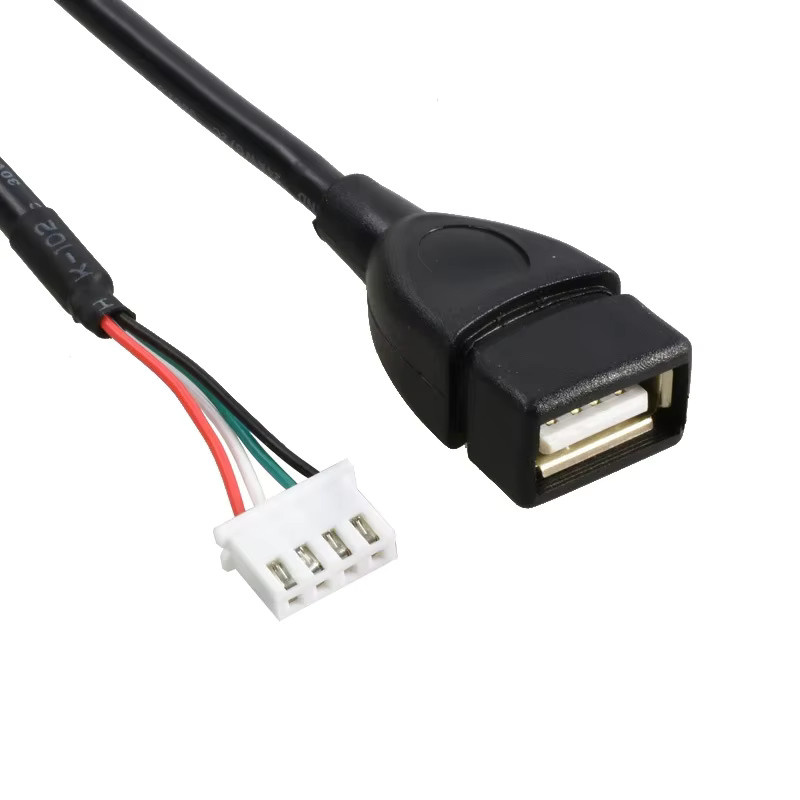 USB auf Dupont 4-poliges Datenkabel Schwarz, Länge: 30 cm - Bild 2