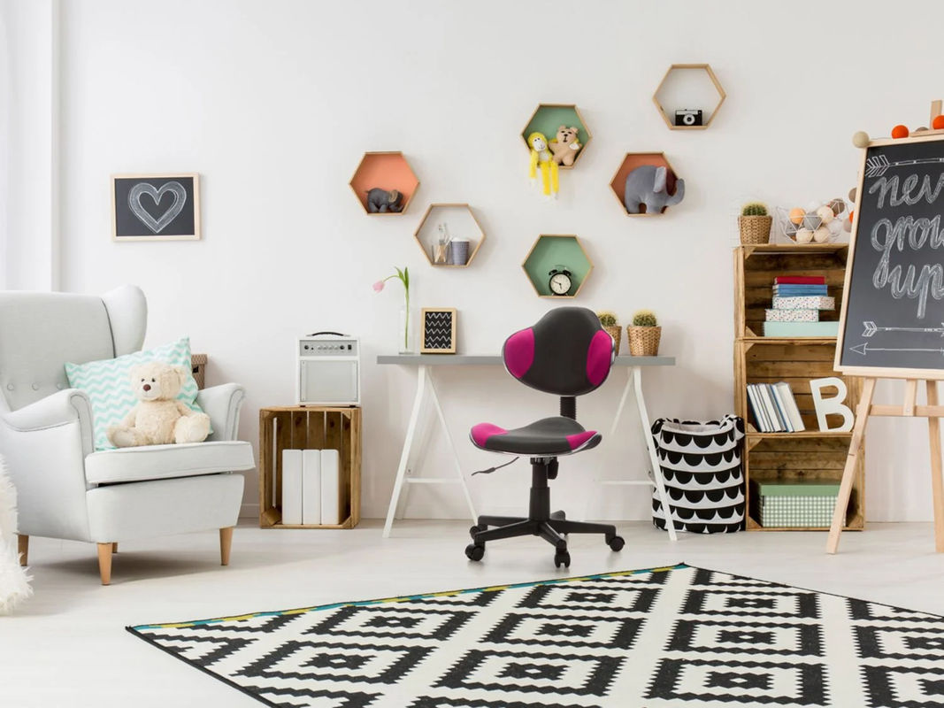HJH OFFICE Kinderschreibtischstuhl KIDDY GTI-2 in Grau und Pink mit Netzstoff und Kunststoff - Bild 2
