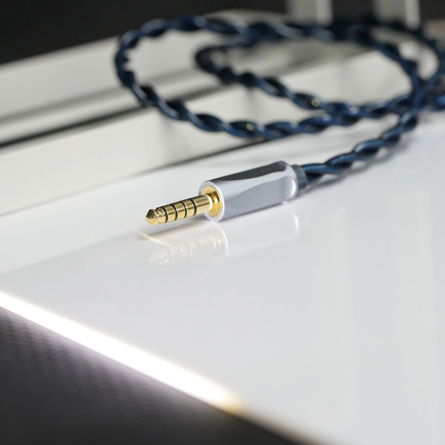 ZiSin-328 IEM-Kabel in Blau mit 4,4-mm- und MMCX- oder 2-Pin- sowie Dual-3,5-mm-Anschlüssen für MOONDROP X Crinacle DUSK - Bild 2