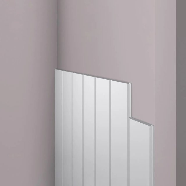 NOEL & MARQUET NMC WG2 WALLSTYL 3D Wandpaneel Wandleiste, Weiß, B/H/T: 244 x 9,25 x 1,5 cm - Bild 1
