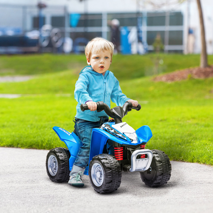 AIYAPLAY Elektro-Quad für Kinder ab 18 Monaten, Miniquad ATV mit LED und Hupe, Blau, Metall, B/T/H: 65,5 x 38,5 x 43,5 cm - Bild 2
