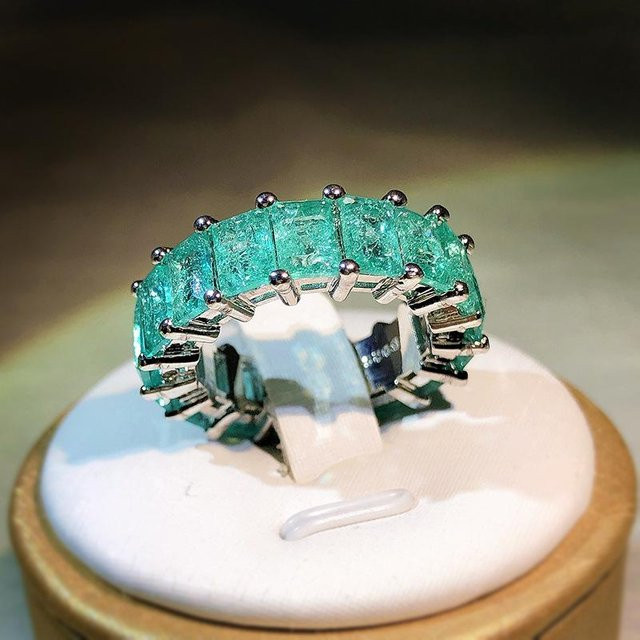 YIRAN Ring, Kupfer, Zirkonia, Kristall, Damen - Bild 1