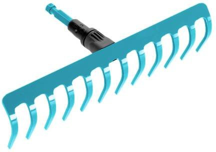 GARDENA Combisystem Rechen mit 12 Zinken, Breite: 30 cm, türkis - Bild 1