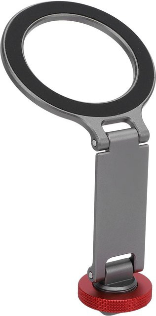 Koogeelife Magnetische Handyhalterung mit Blitzschuh und flexiblem Stativhalterungsadapter als Klappständer, Grau - Bild 1