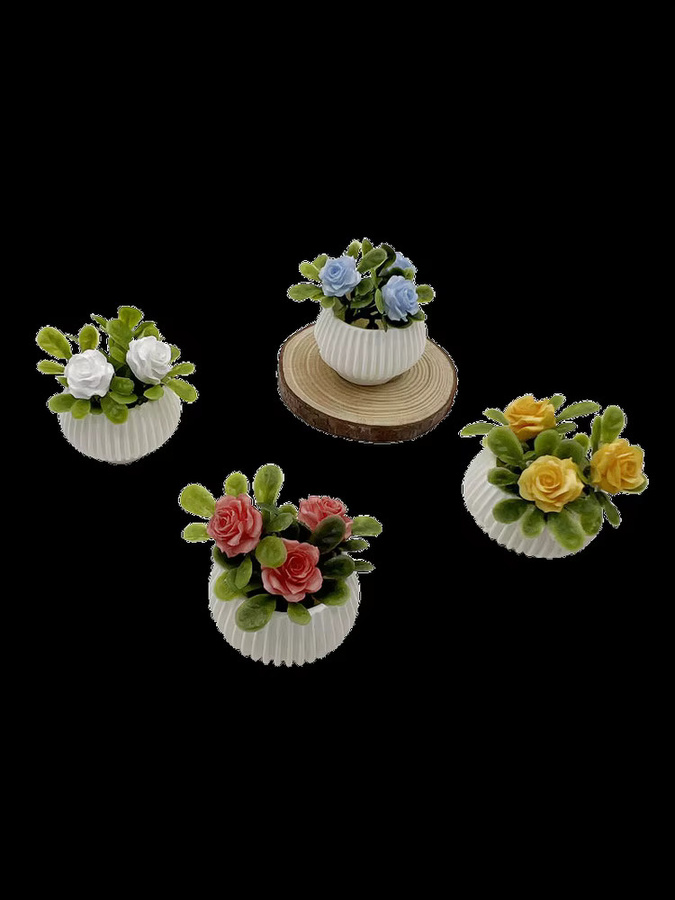 JETTING Mini-Rosenpflanze, Topfpflanzen-Modell, 1-teiliges Set - Bild 2