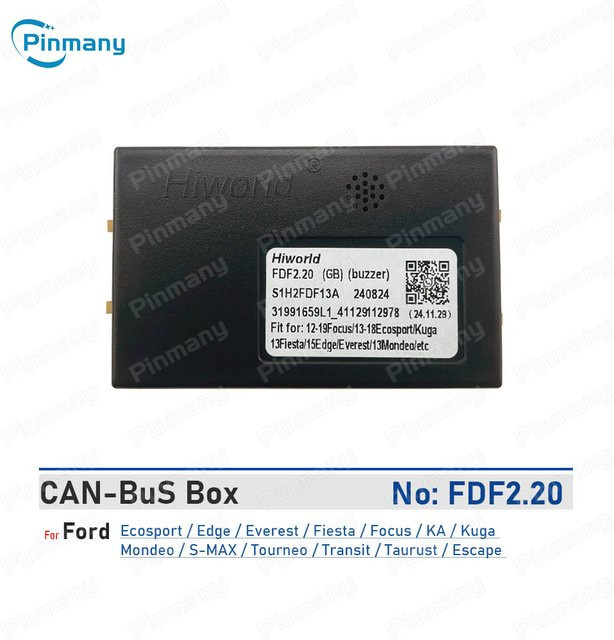 Pinmany CAN-Bus-Adapter FDF2 für Ford in Schwarz - Bild 1