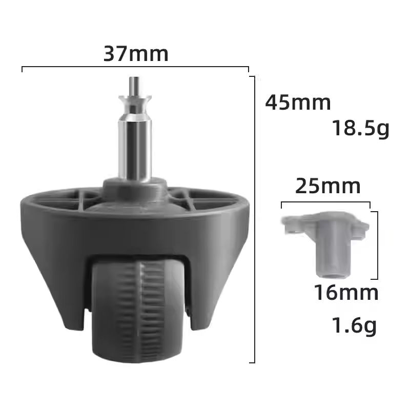 Brangdy Ersatz-Vorderräder für Narwal Freo X Ultra, J4, J4 Lite, J5, Freo Z Ultra und Freo Z10 Ultra Roboterstaubsauger in Schwarz und Gelb - Bild 4
