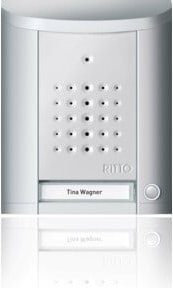 Ritto Audio-Intercom Türstation Entravox 1Taste 1840120 in Weiß und Silber aus Metall - Bild 1