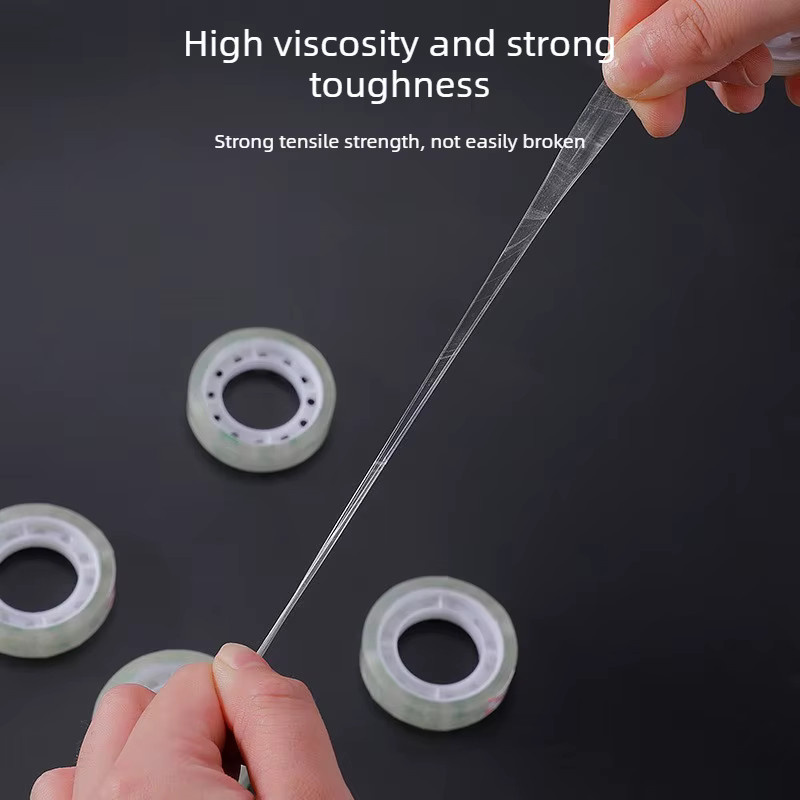 12 Rollen transparentes Klebeband aus Kunststoff für Geschenkverpackungen, Büro und Basteln, 13 m pro Rolle - Bild 2