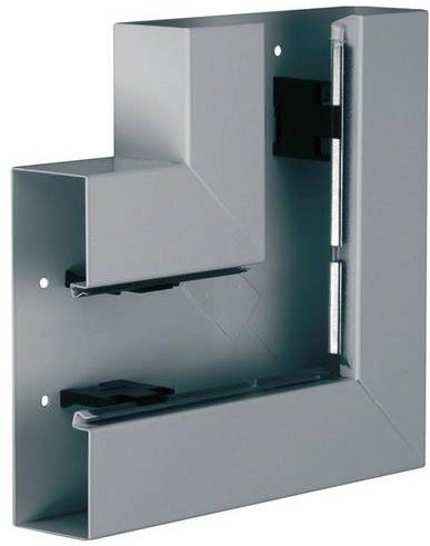 Hager Flachwinkel BRS652105VERZ in Silber, Breite: 21,0 cm, Tiefe: 6,8 cm - Bild 1