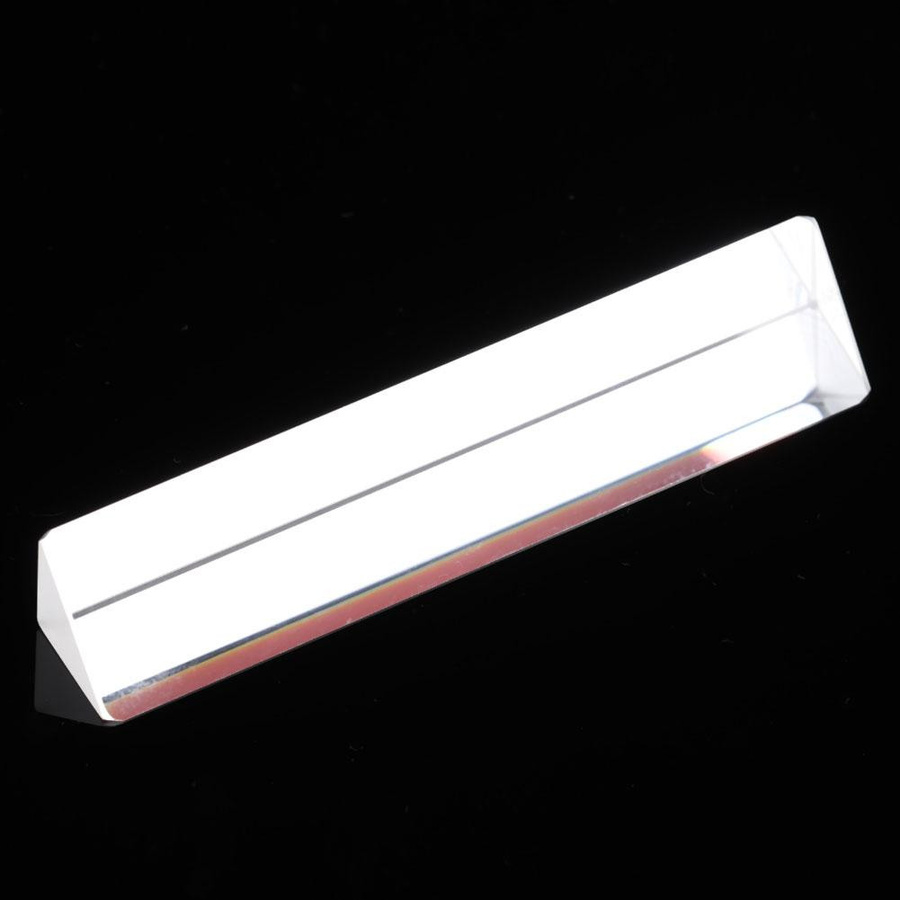 K9 Optisches Glasprisma transparent für Dekoration und Physikunterricht, B/T/H: 1,5 x 1,5 x 8,7 cm - Bild 2